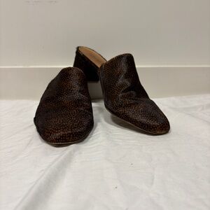 Madewell The Walker Spotted Animal Print Women's Mules
